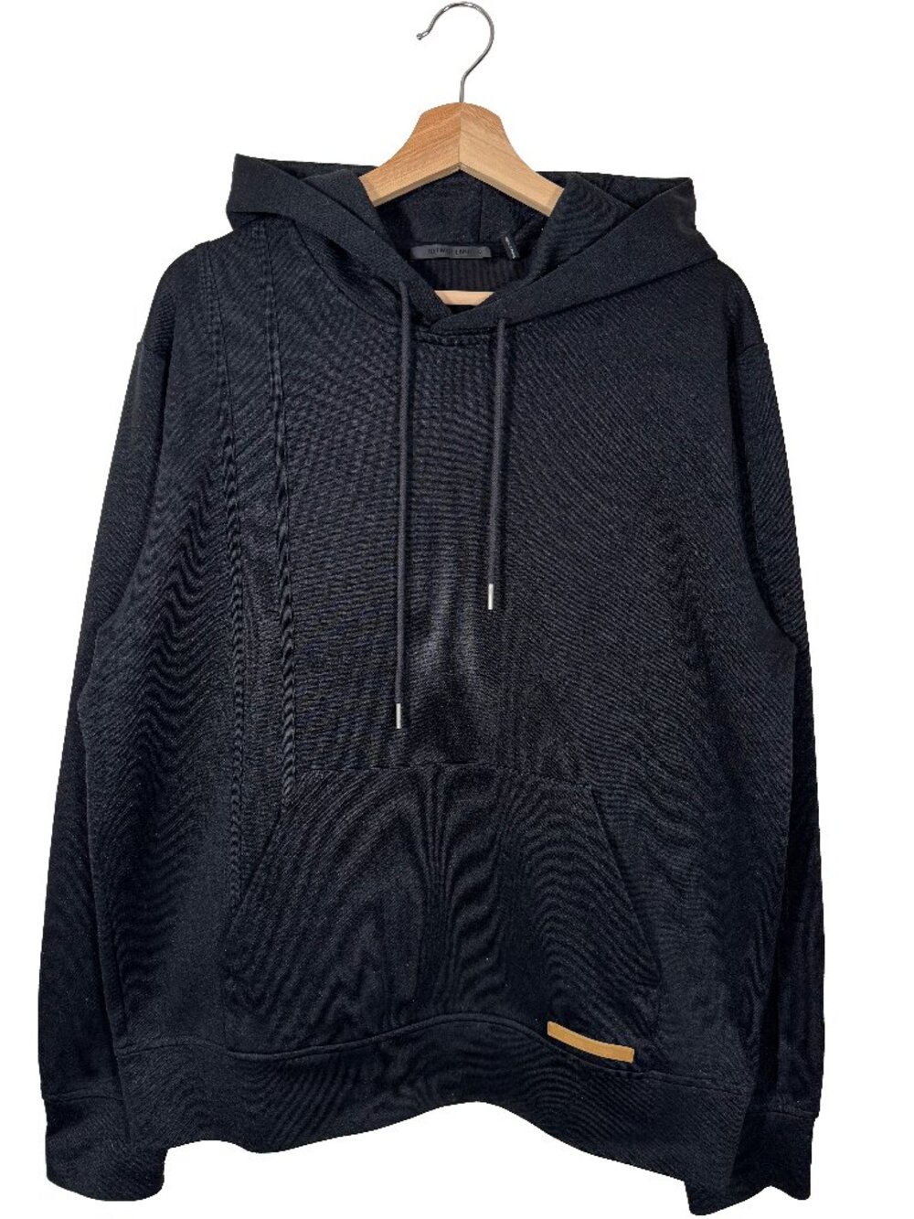 Helmut Lang Sport Stripe Pullover Hoodie Black men's size Large
